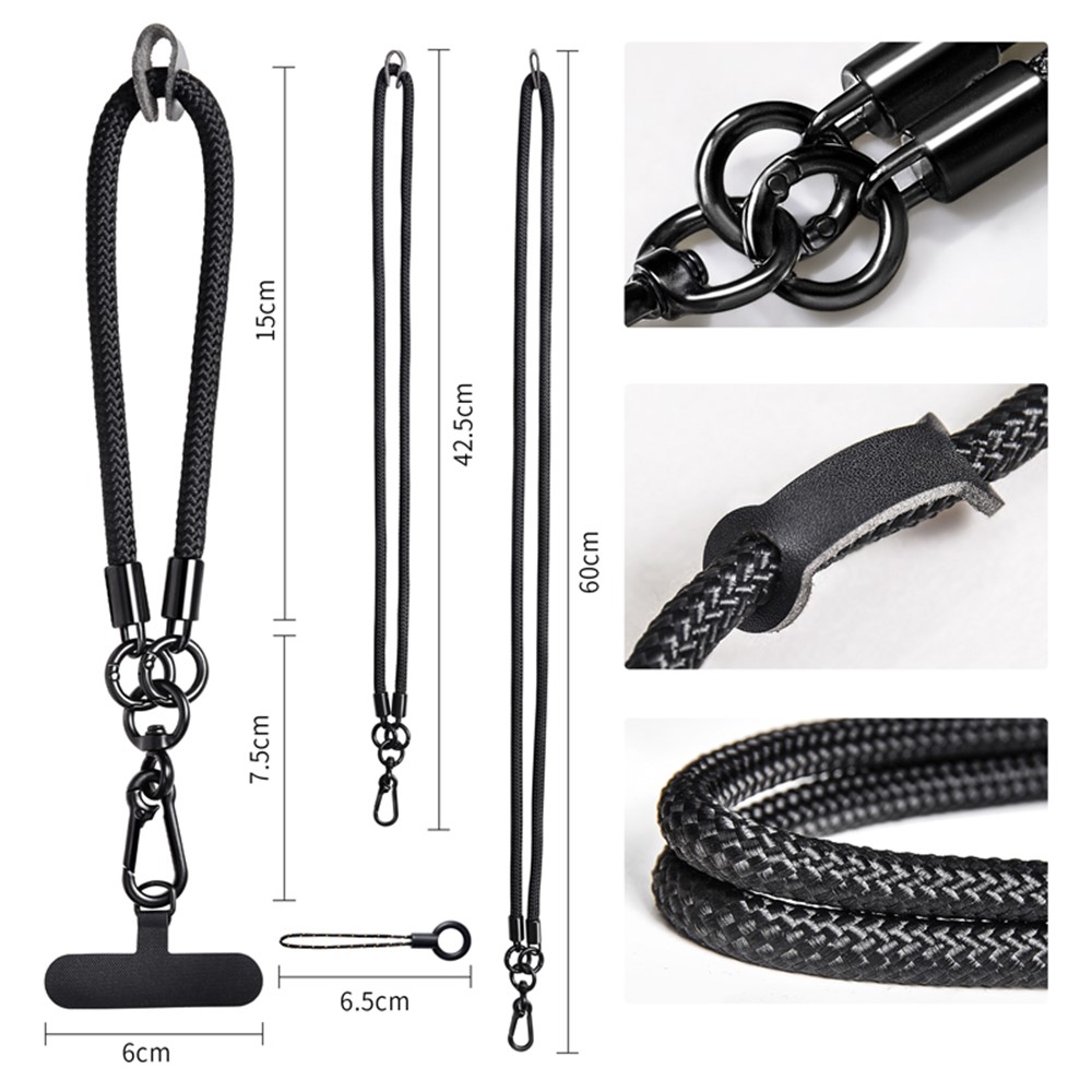 Phone Lanyard - Multifunctional Anti-Drop Black — accesorio (foto 5 de 5)