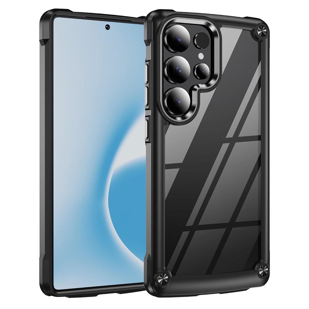 Samsung Galaxy S25 Ultra - Shockproof Clear Black — estuche