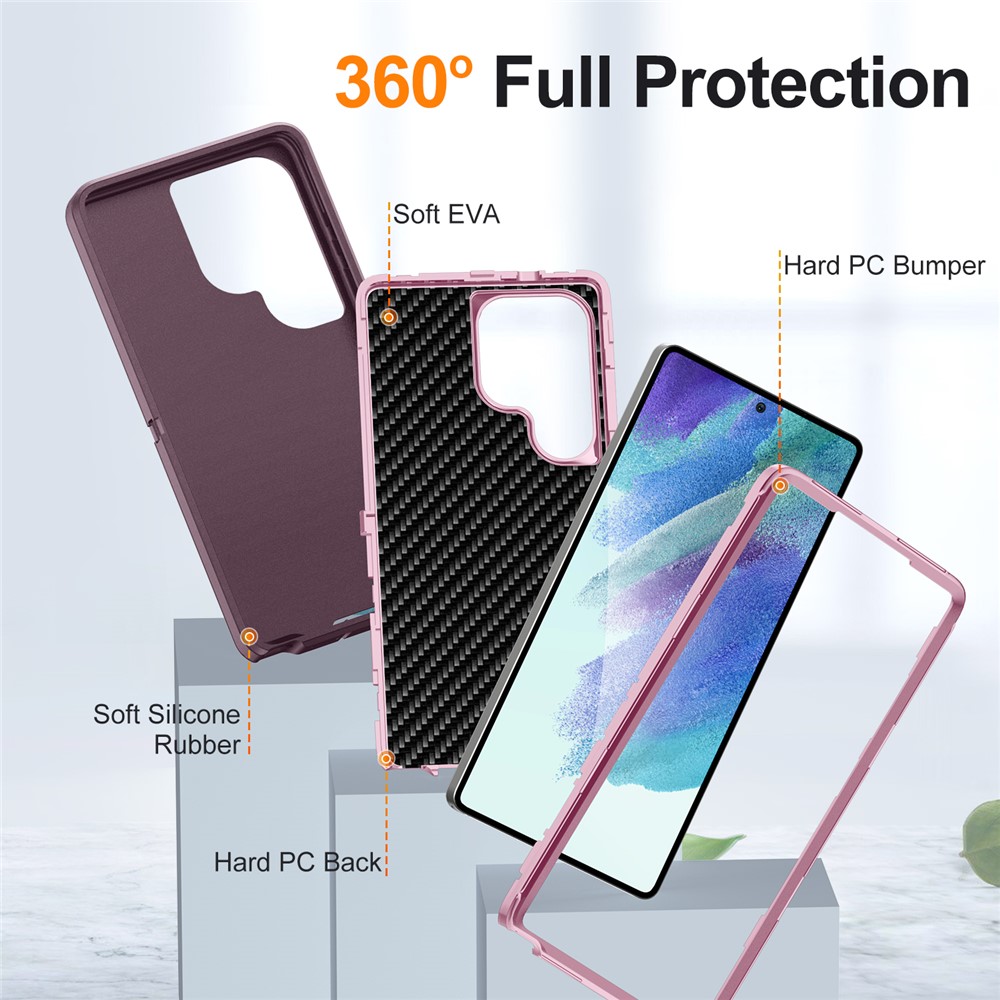 Samsung Galaxy S25 Ultra - Heavy Duty Purple Pink — estuche (foto 3 de 6)