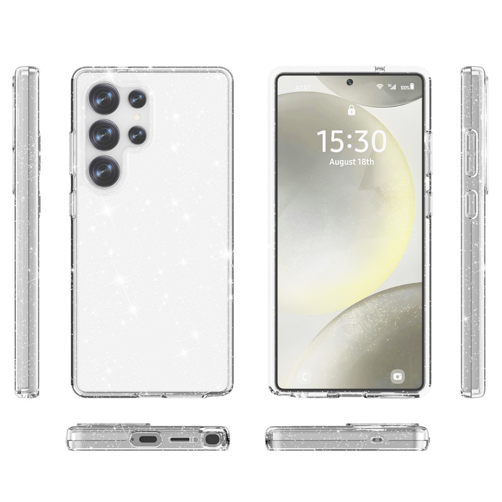 Samsung Galaxy S25 Ultra - TPU Glittery Powder Transparent — estuche (foto 6 de 6)