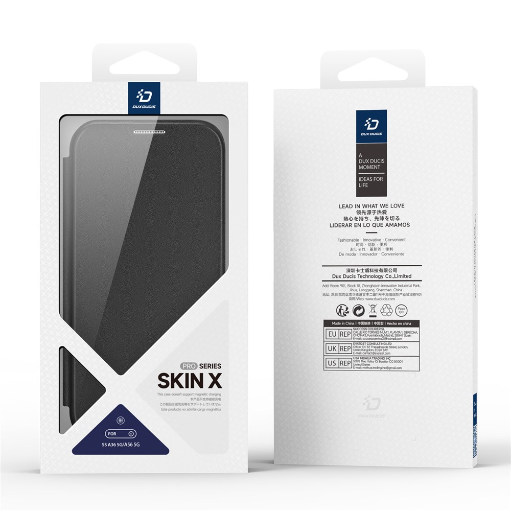 Samsung Galaxy A36/A56 - DUX DUCIS Skin X Pro With Card Slots Black — estuche (foto 2 de 6)
