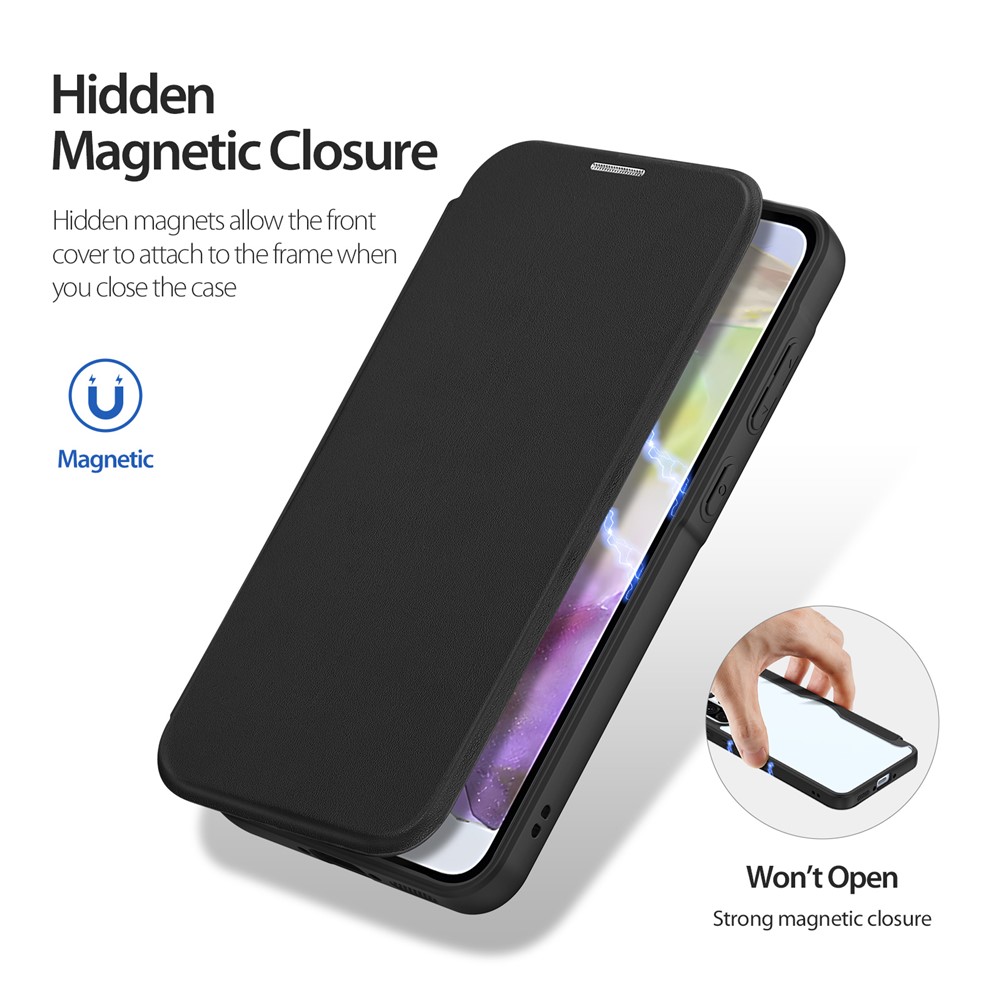 Samsung Galaxy A36/A56 - DUX DUCIS Skin X Pro With Card Slots Black — estuche (foto 5 de 6)