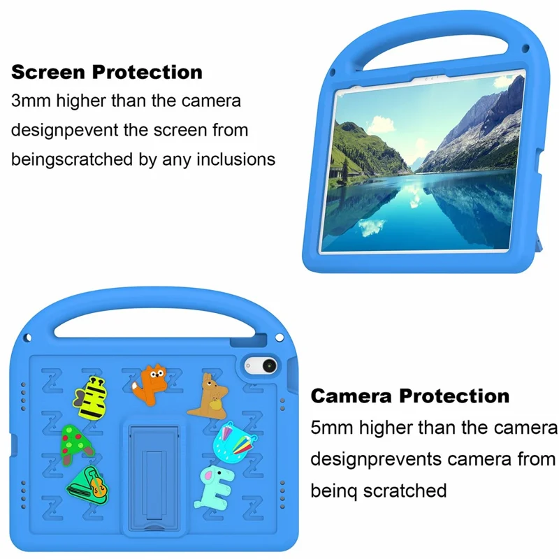 iPad 10.9 2022 - EVA Shockproof Cartoon Baby Blue — estuche (foto 3 de 6)