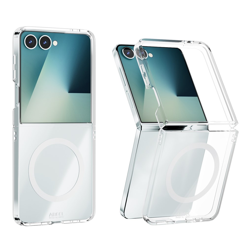 Samsung Galaxy Z Flip 7 - ABEEL Clear Case With MagSafe — estuche