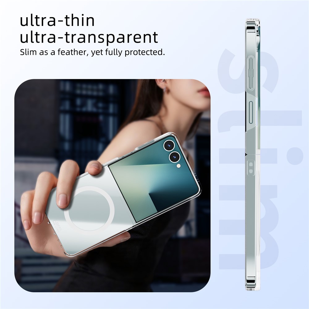 Samsung Galaxy Z Flip 7 - ABEEL Clear Case With MagSafe — estuche (foto 6 de 6)