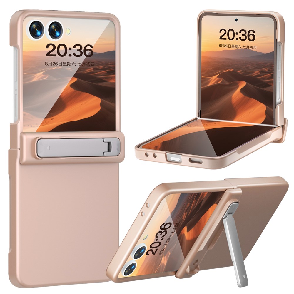 Samsung Galaxy Z Flip 7 - Kickstand Case Built-In Rose Gold — estuche