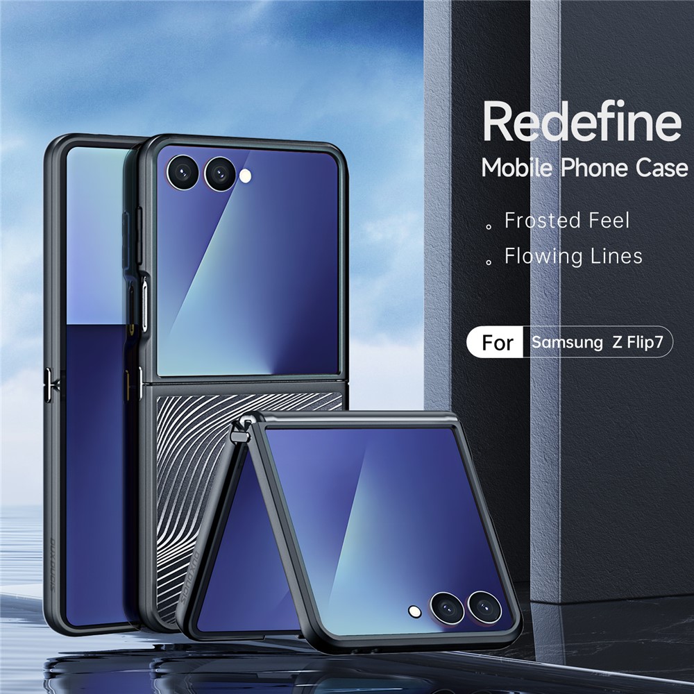 Samsung Galaxy Z Flip 7 - DUX DUCIS Series Aimo Black — estuche (foto 3 de 6)
