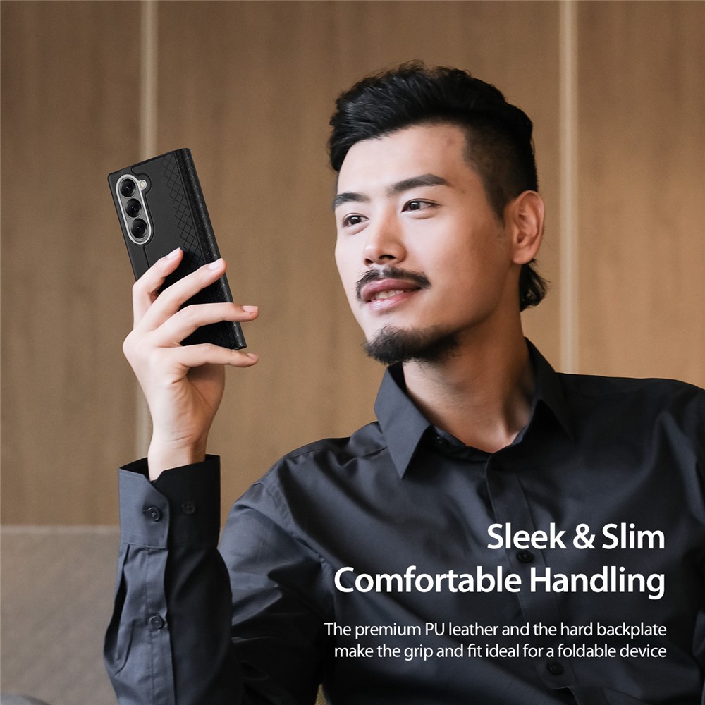 Samsung Galaxy Z Fold 7 - DUX DUCIS Series Bril With Stand Black — estuche (foto 6 de 6)