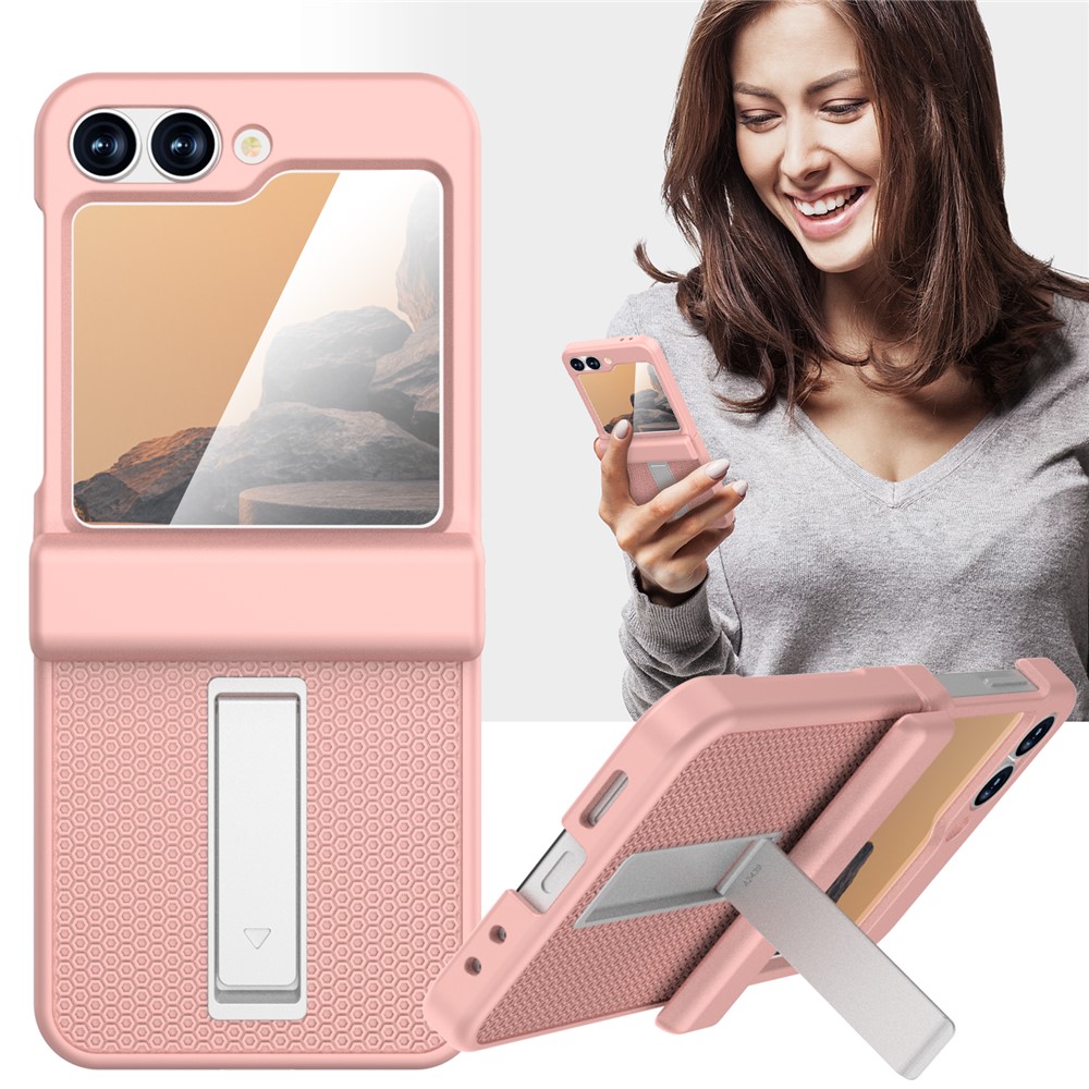 Samsung Galaxy Z Flip 7 FE - GW182 Kickstand Case Pink — estuche (foto 6 de 6)