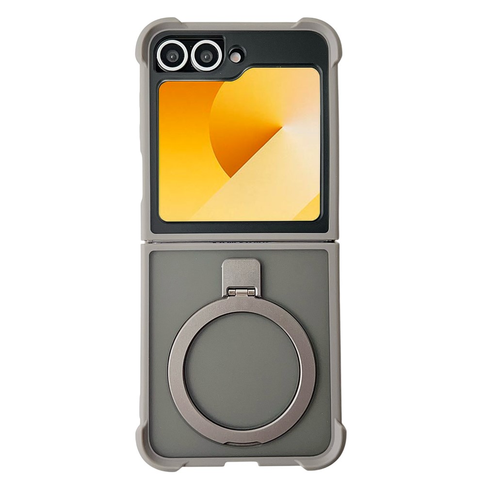 Samsung Galaxy Z Flip 7 FE - Shockproof Matte Kickstand Case Grey — estuche