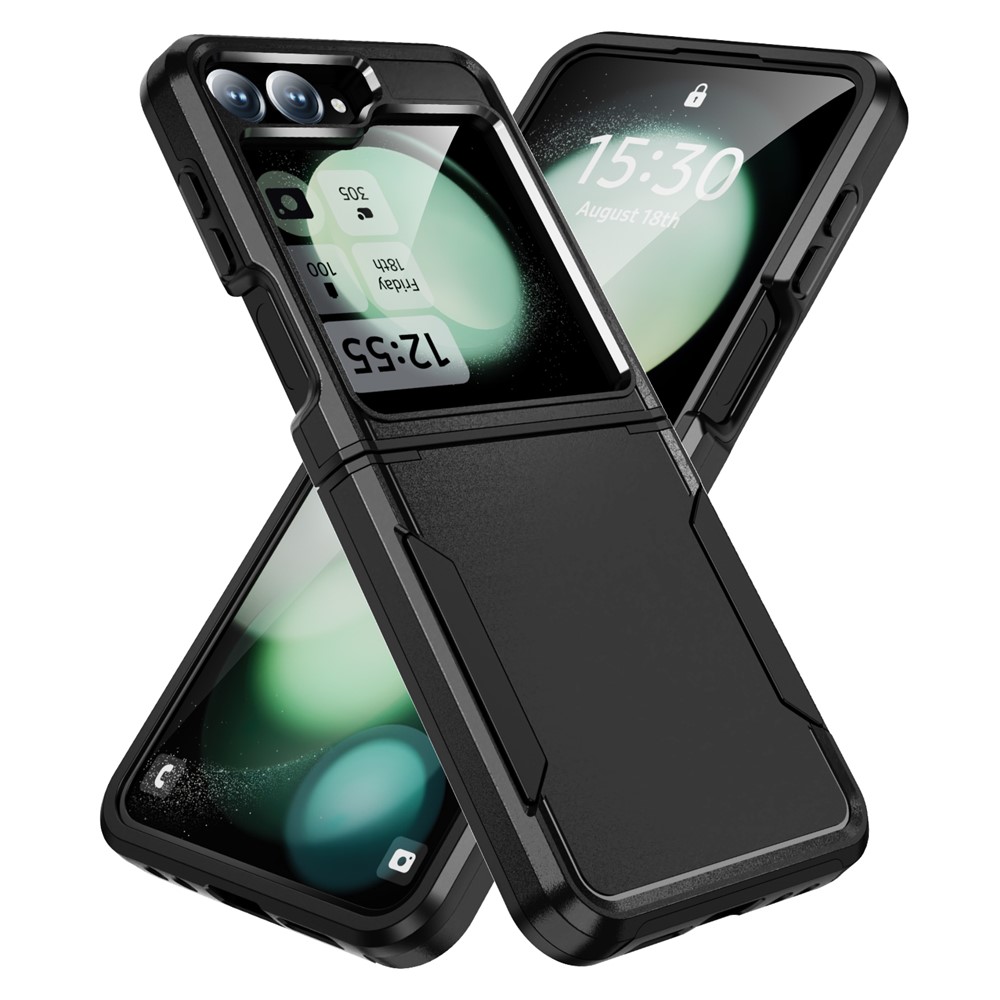 Samsung Galaxy Z Flip 7 FE - Drop Protective Military Black — estuche