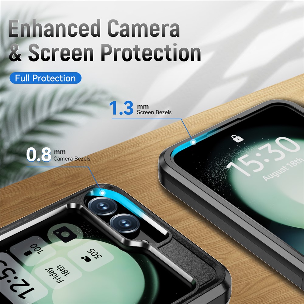 Samsung Galaxy Z Flip 7 FE - Drop Protective Military Black — estuche (foto 6 de 6)