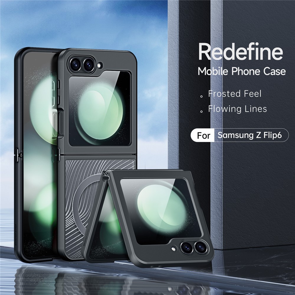 Samsung Galaxy Z Flip 7 FE - DUX DUCIS Aimo Series Black — estuche (foto 5 de 6)