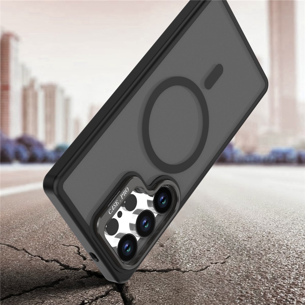 Samsung Galaxy S25 Ultra - Foldable Kickstand Matte TPU Black — estuche (foto 6 de 6)