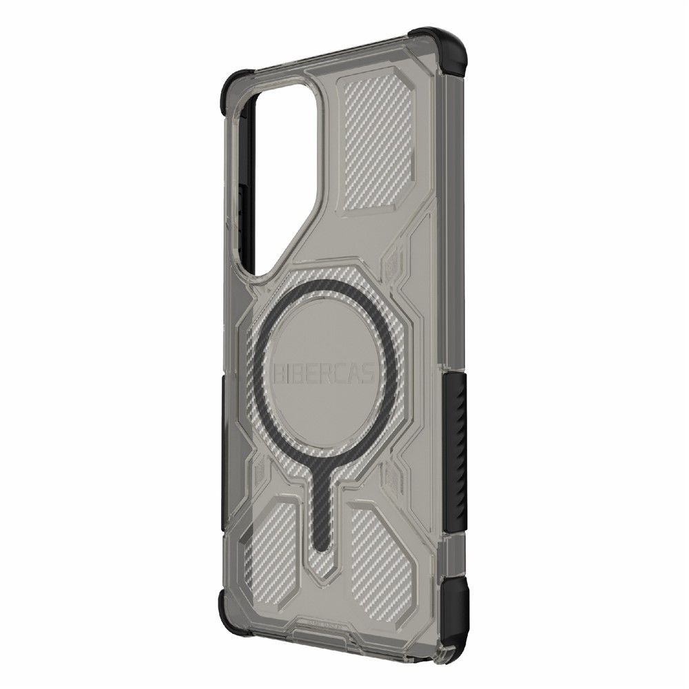 Samsung Galaxy S25 Ultra - BIBERCAS Transparent Series Cover Black — estuche (foto 4 de 6)