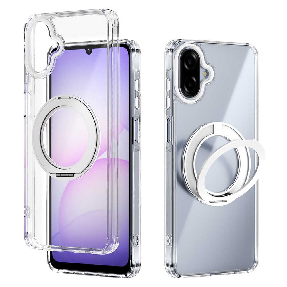 Samsung Galaxy A07 - ABEEL Magnetic Rotating Shockproof Silver