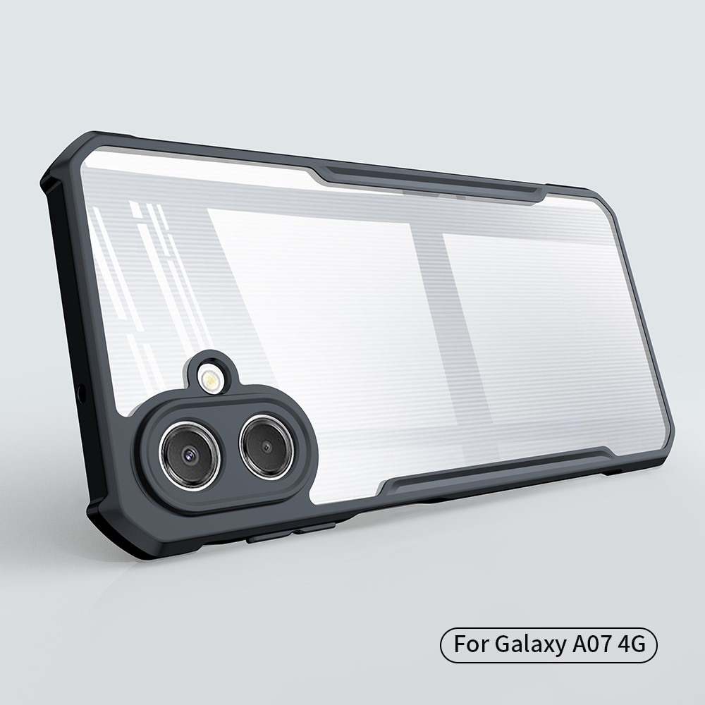 Samsung Galaxy A07 - XUNDD Acrylic Clear Black — estuche (foto 2 de 6)