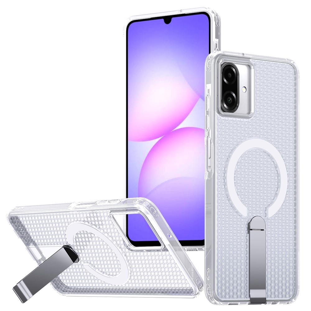 Samsung Galaxy A07 - Magnetic Kickstand Grid Transparent — estuche