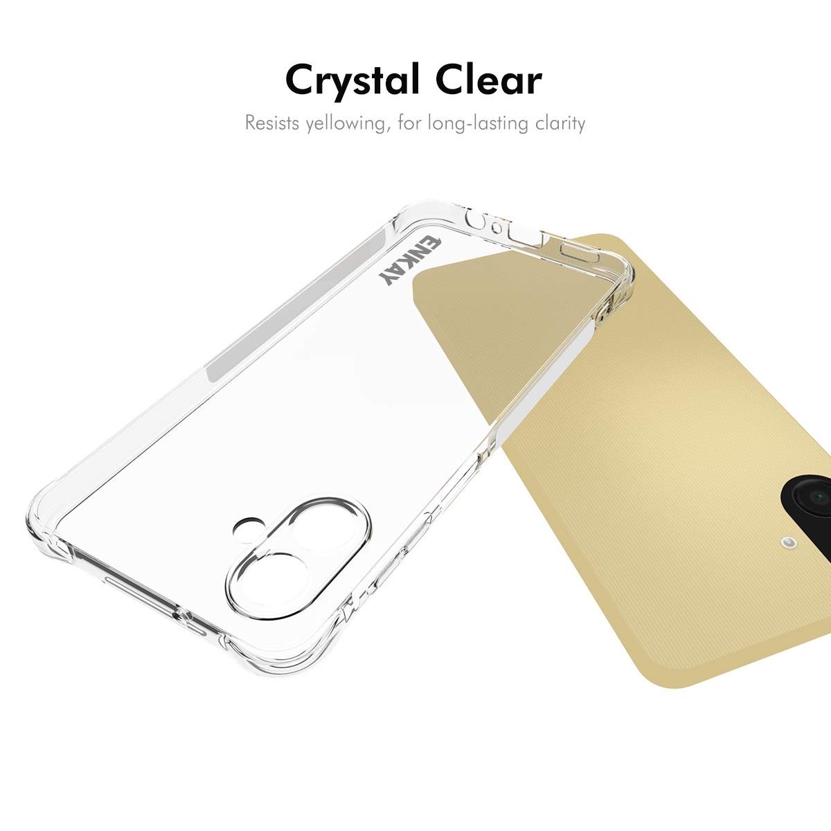 Samsung Galaxy A07 - ENKAY TPU Transparent — estuche (foto 5 de 6)