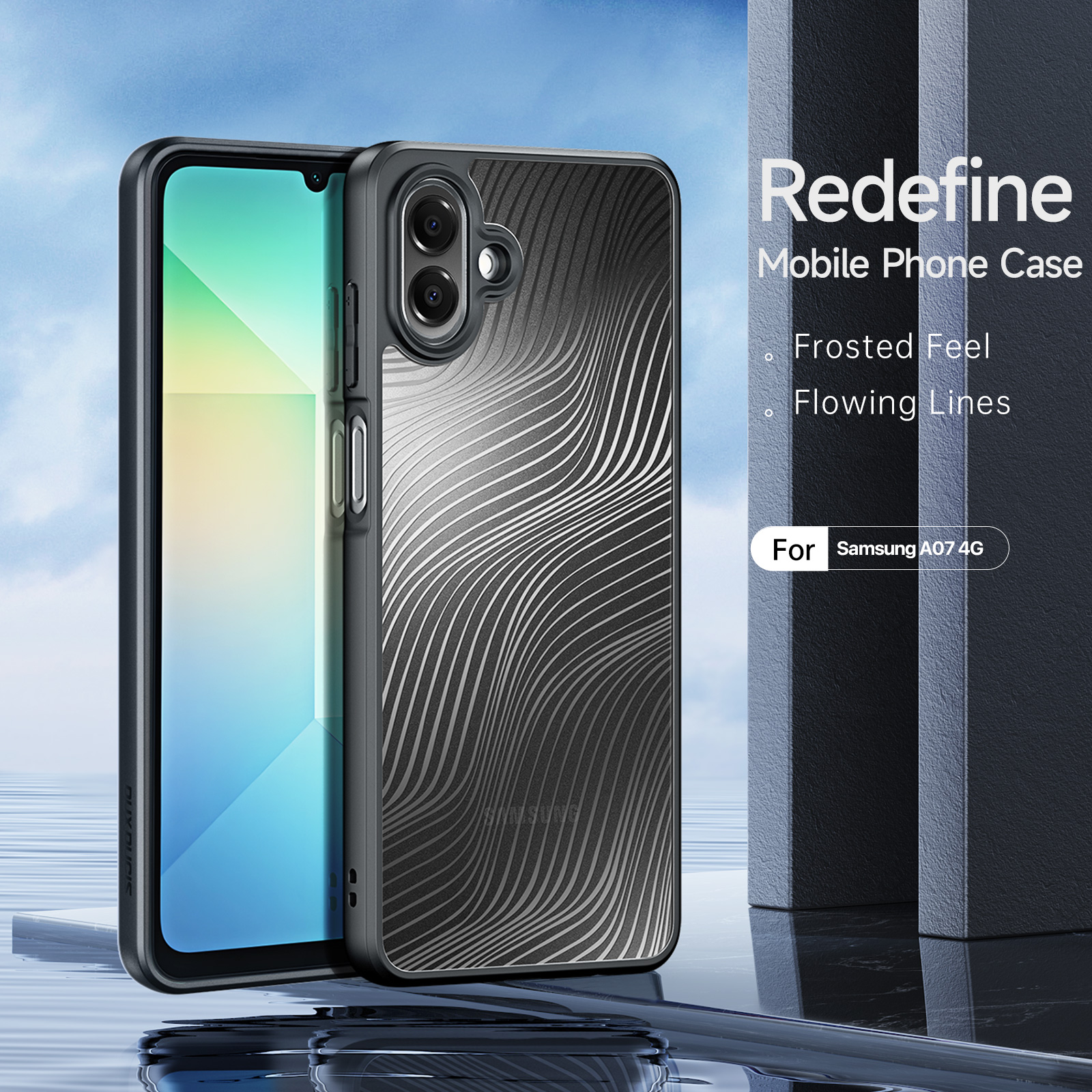 Samsung Galaxy A07 - DUX DUCIS Aimo Series Black — estuche (foto 3 de 6)