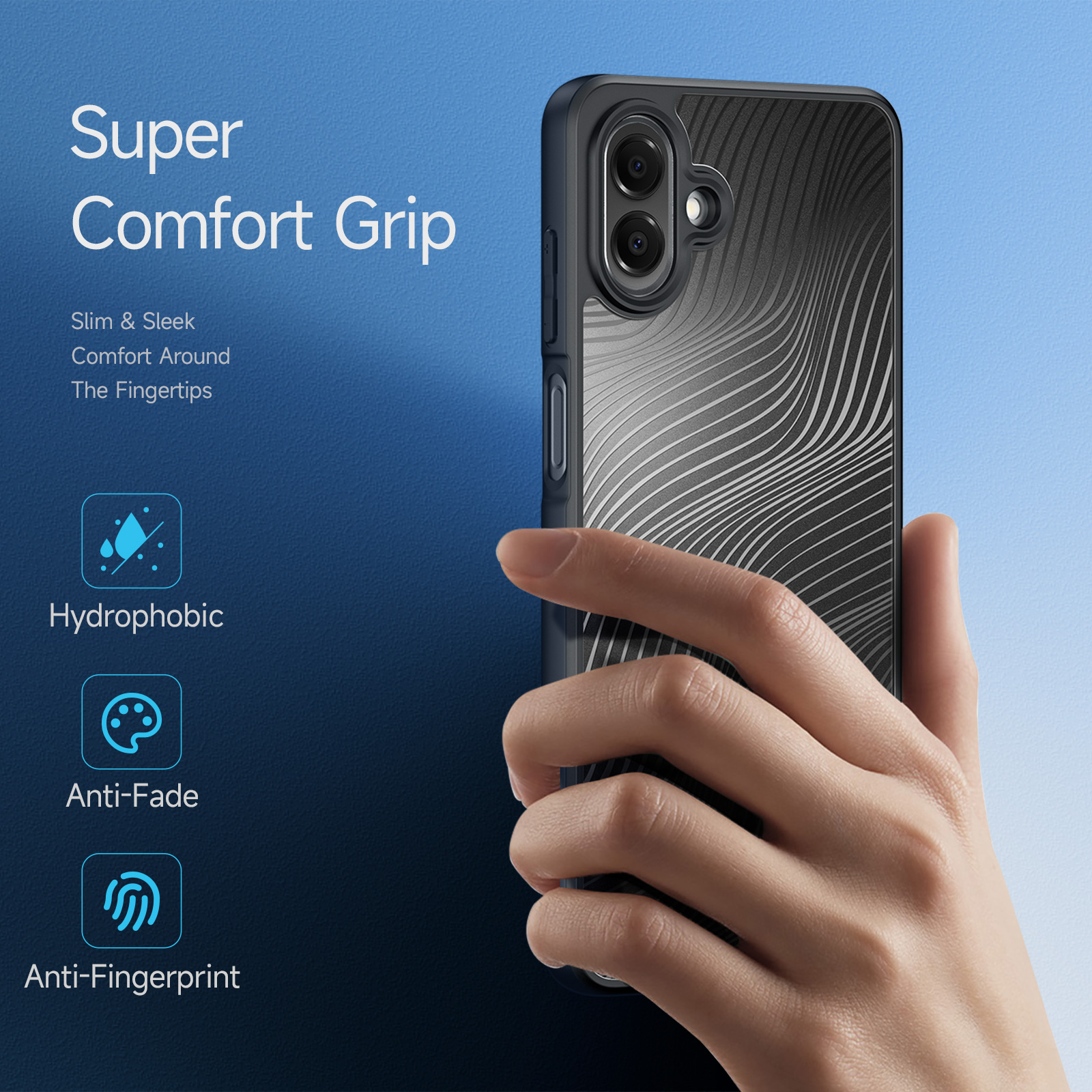 Samsung Galaxy A07 - DUX DUCIS Aimo Series Black — estuche (foto 4 de 6)