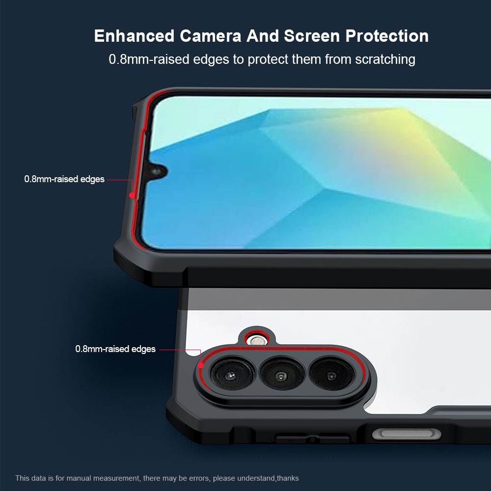 Samsung Galaxy A17 - XUNDD Acrylic Clear Black — estuche (foto 4 de 6)