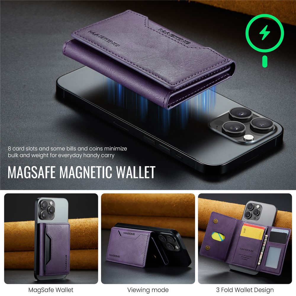 Wallet Bag - RFID Magnetic MagSafe Holder Purple — accesorio (foto 5 de 6)