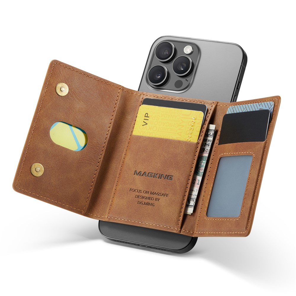 Wallet Bag - RFID Magnetic MagSafe Holder Brown — accesorio (foto 2 de 6)