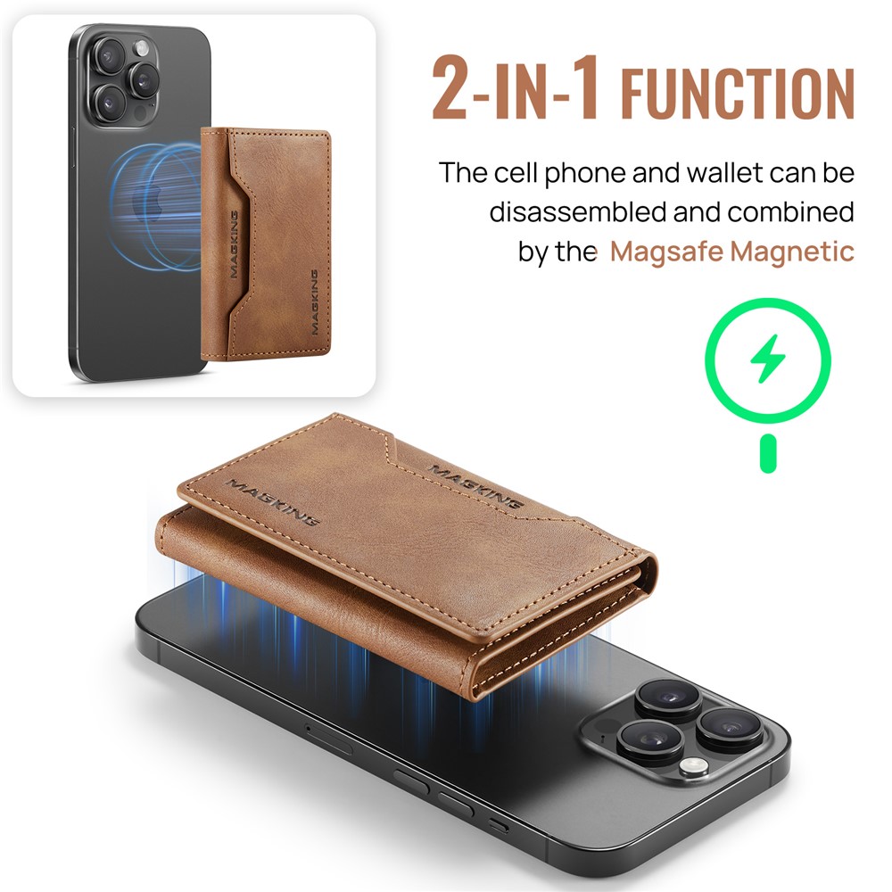 Wallet Bag - RFID Magnetic MagSafe Holder Brown — accesorio (foto 6 de 6)