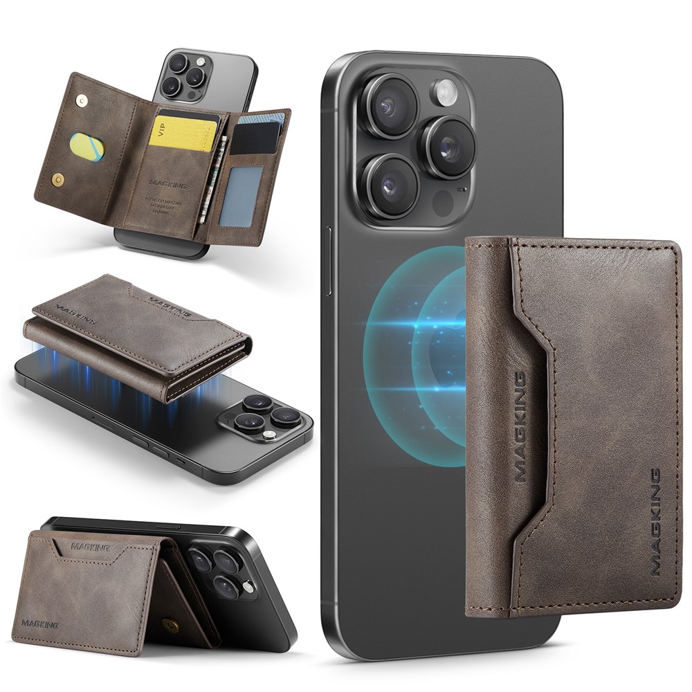Wallet Bag - RFID Magnetic MagSafe Holder Coffee — accesorio