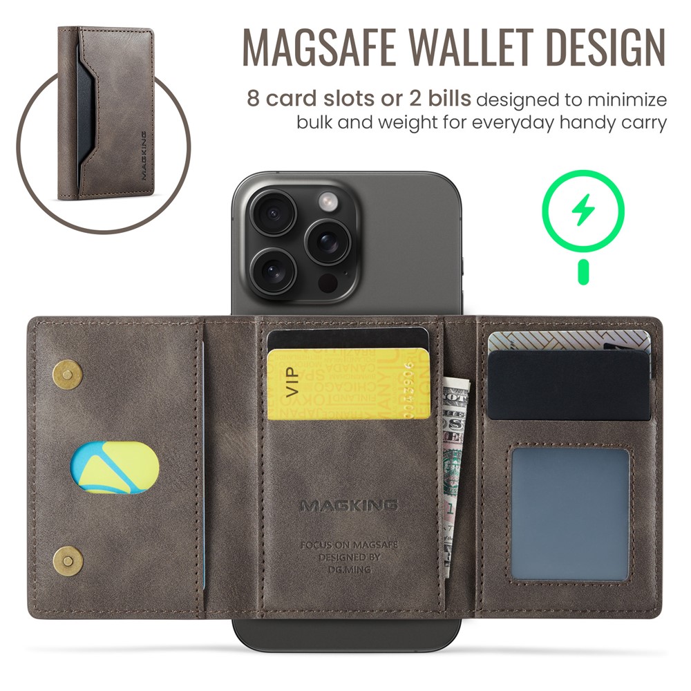Wallet Bag - RFID Magnetic MagSafe Holder Coffee — accesorio (foto 4 de 6)
