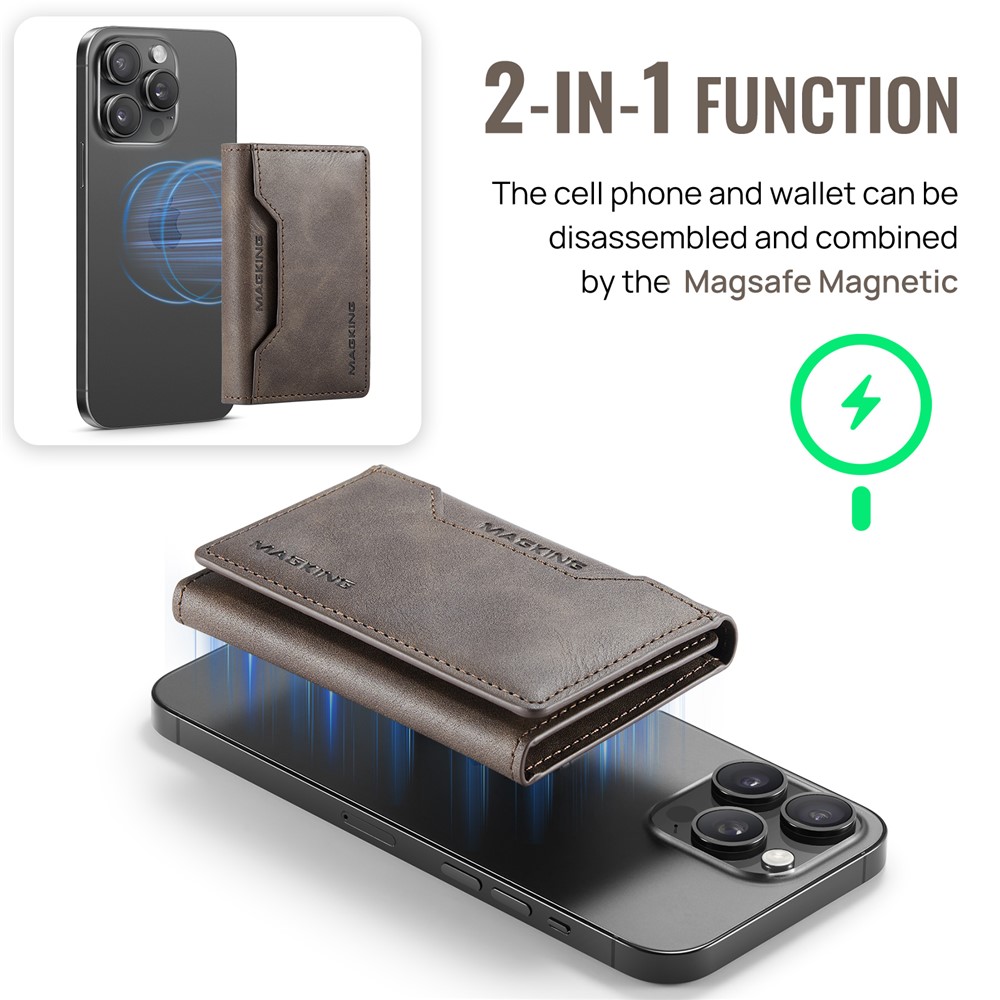 Wallet Bag - RFID Magnetic MagSafe Holder Coffee — accesorio (foto 5 de 6)