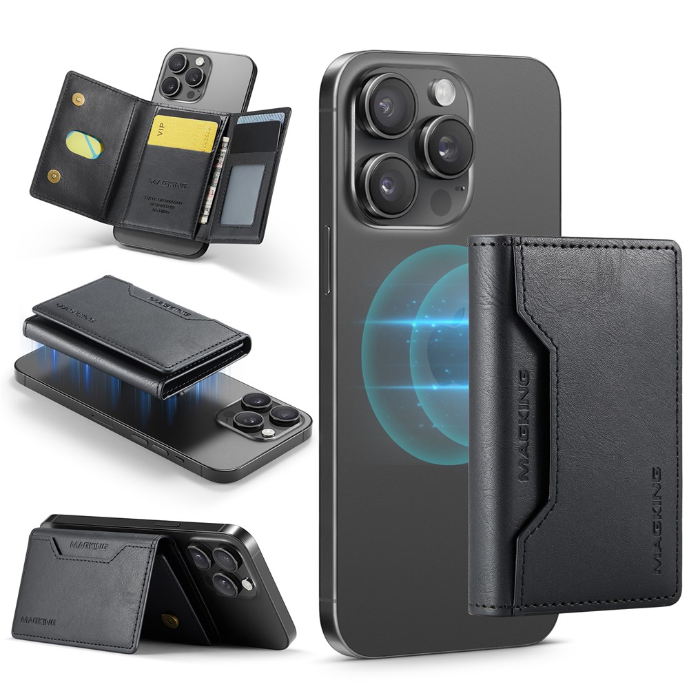Wallet Bag - RFID Magnetic MagSafe Holder Black