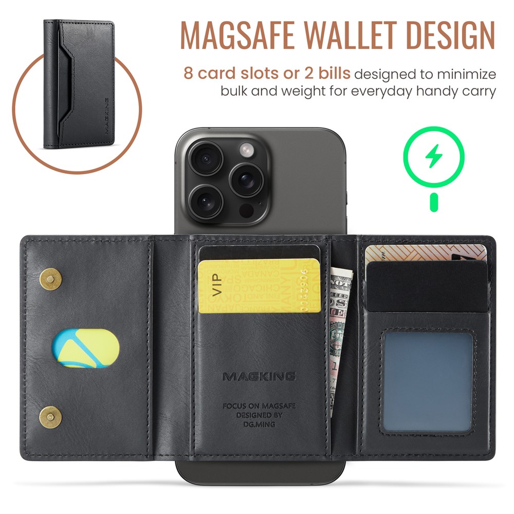 Wallet Bag - RFID Magnetic MagSafe Holder Black — accesorio (foto 4 de 6)