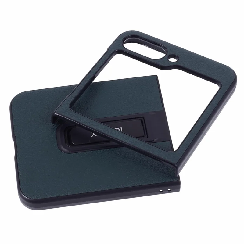 Samsung Galaxy Z Flip 7 FE - X-LEVEL PU Leather Midnight Green — estuche (foto 6 de 6)