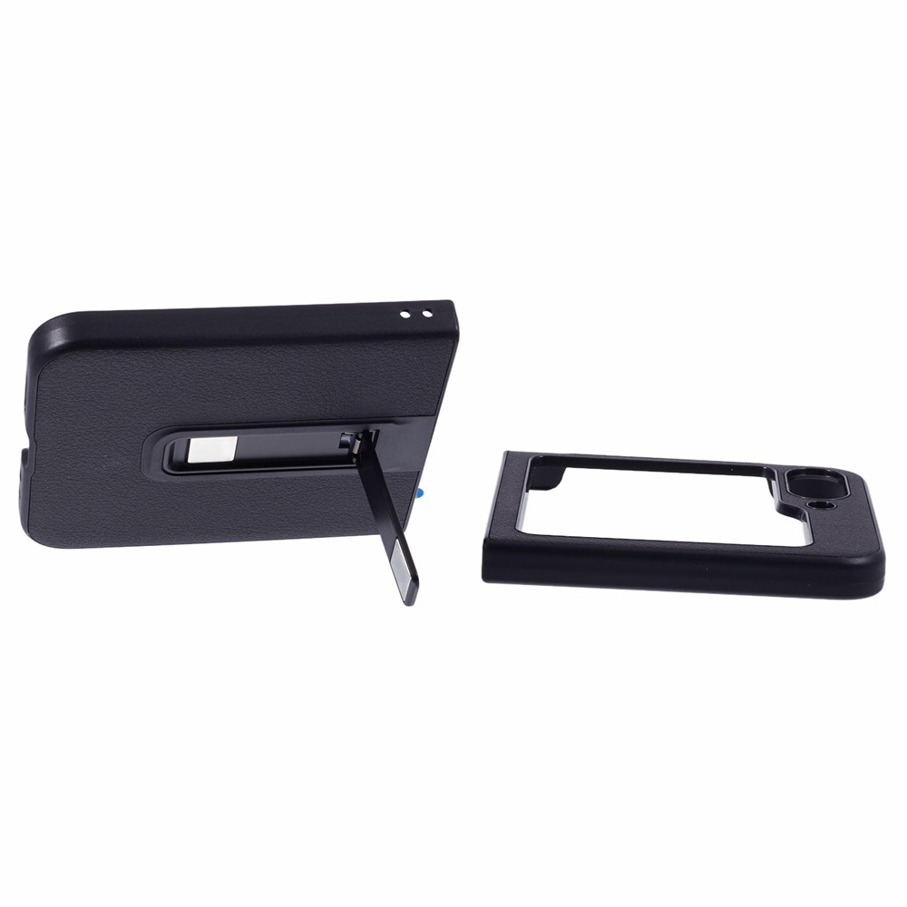 Samsung Galaxy Z Flip 7 FE - X-LEVEL PU Leather Black — estuche (foto 5 de 6)