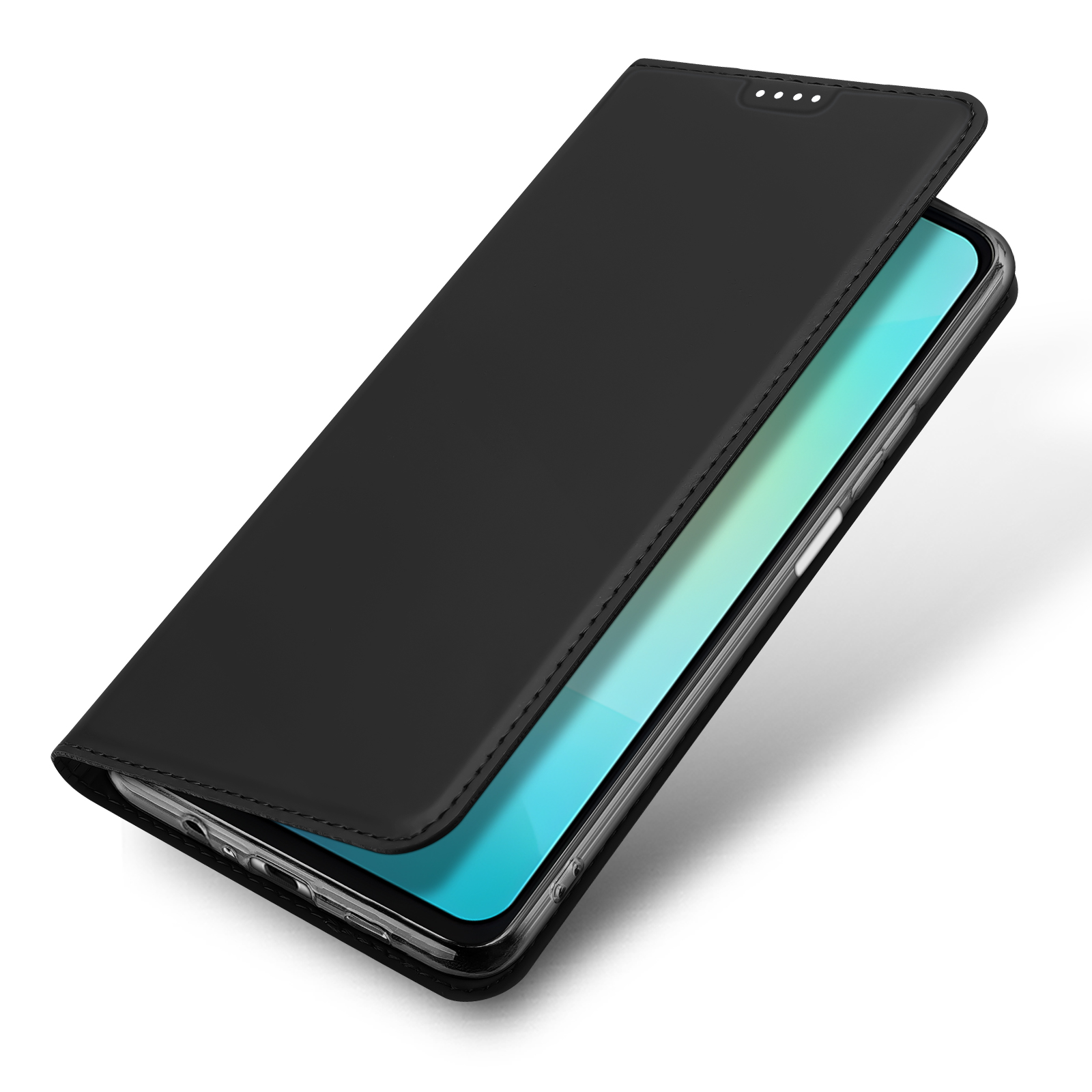 Samsung Galaxy A07 - DUX DUCIS Skin Pro Series Leather Black — estuche (foto 6 de 6)
