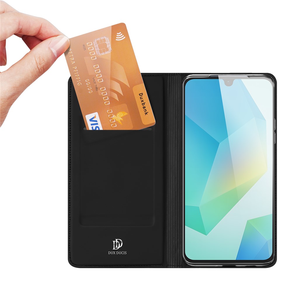 Samsung Galaxy A17 - DUX DUCIS Skin Pro Series Leather Black — estuche (foto 4 de 6)