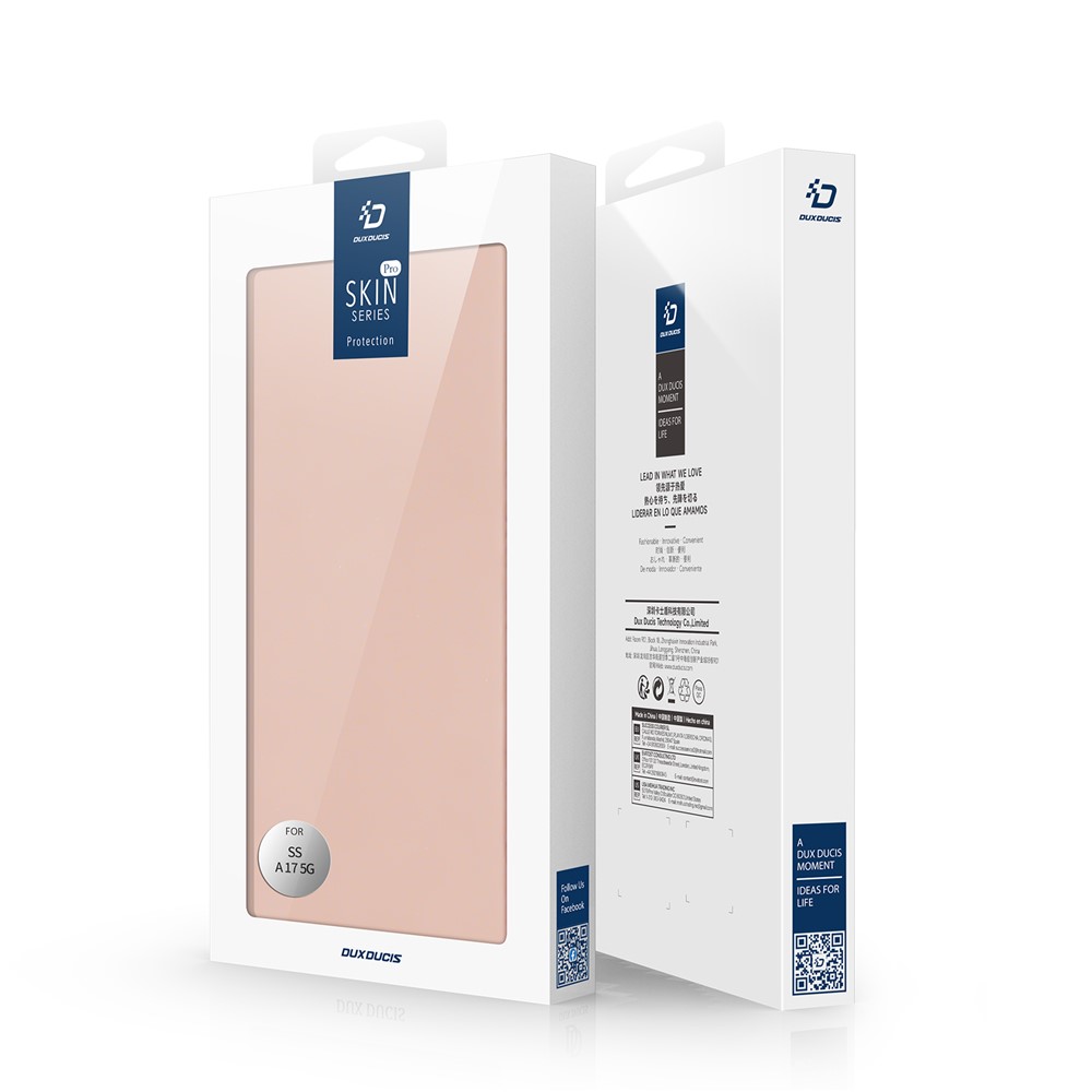 Samsung Galaxy A17 - DUX DUCIS Skin Pro Series Leather Pink — estuche (foto 2 de 6)