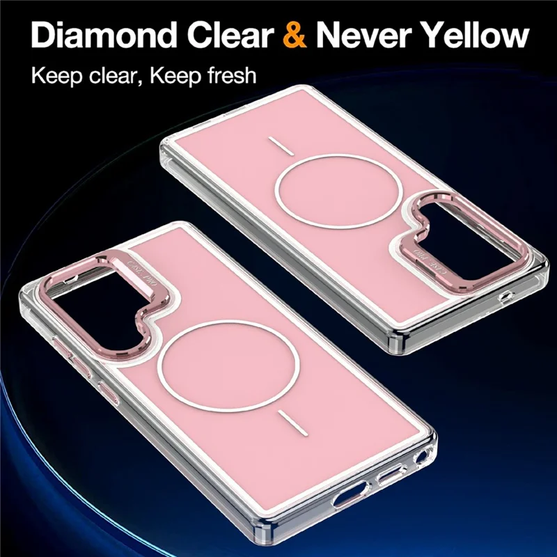 Samsung Galaxy S25 Ultra - Matching Color Lens Kickstand Pink — estuche (foto 4 de 6)