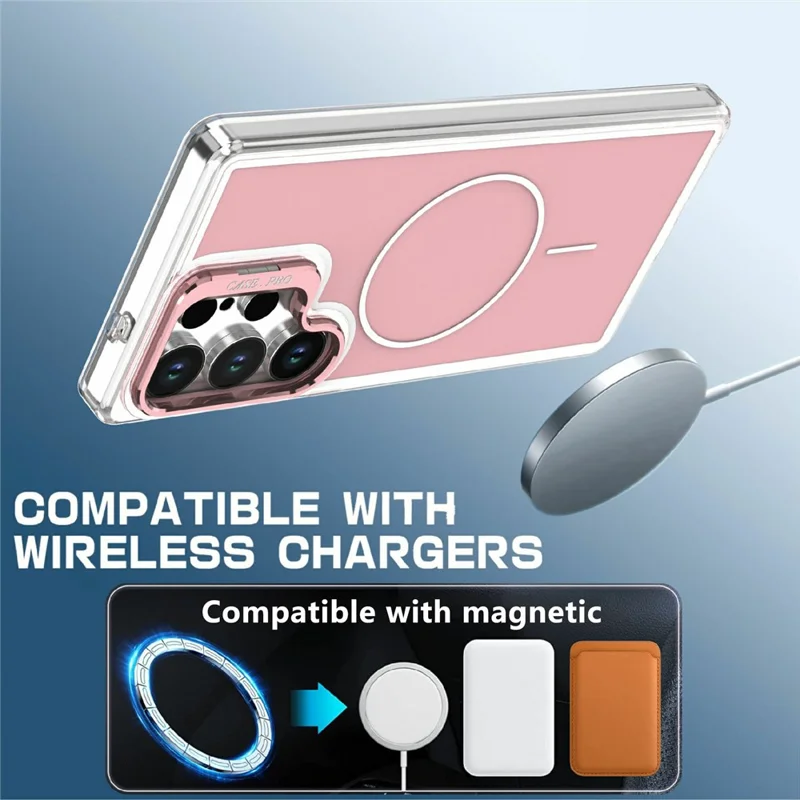 Samsung Galaxy S25 Ultra - Matching Color Lens Kickstand Pink — estuche (foto 5 de 6)
