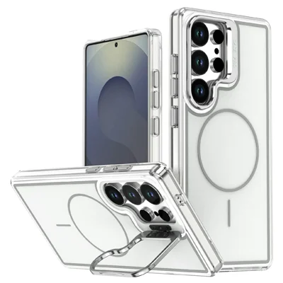 Samsung Galaxy S25 Ultra - Matching Color Lens Kickstand White — estuche