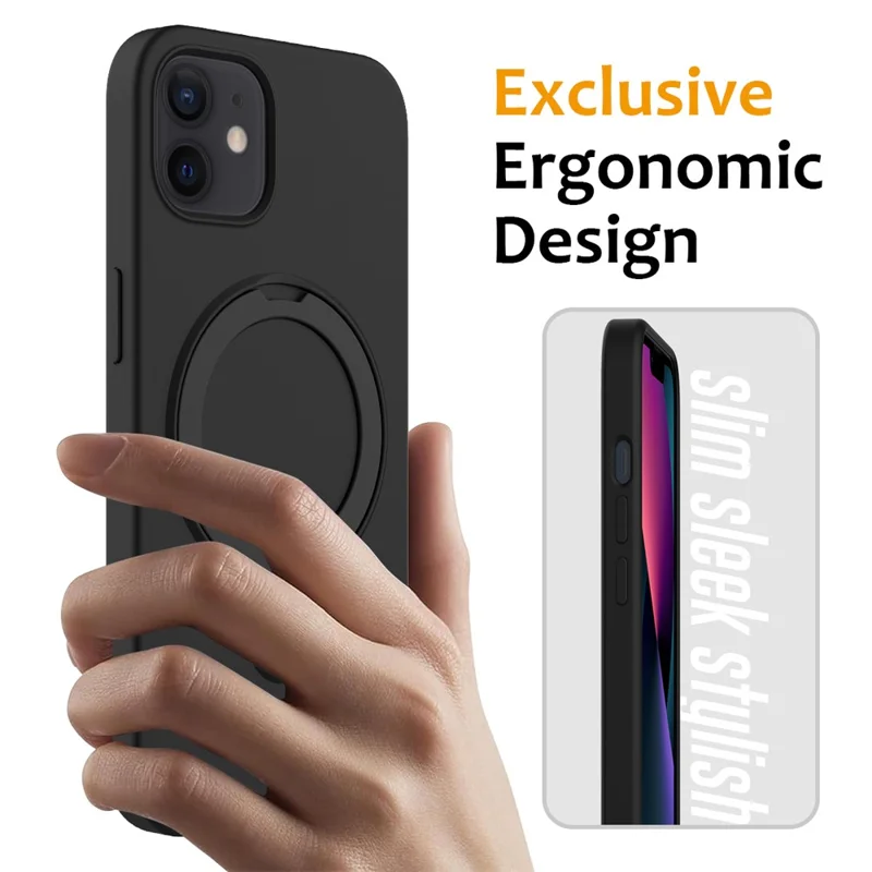 iPhone 11 - Magnetic Silicone Drop-Proof Black — estuche (foto 3 de 6)
