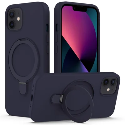 iPhone 11 - Magnetic Silicone Drop-Proof Midnight Blue — estuche