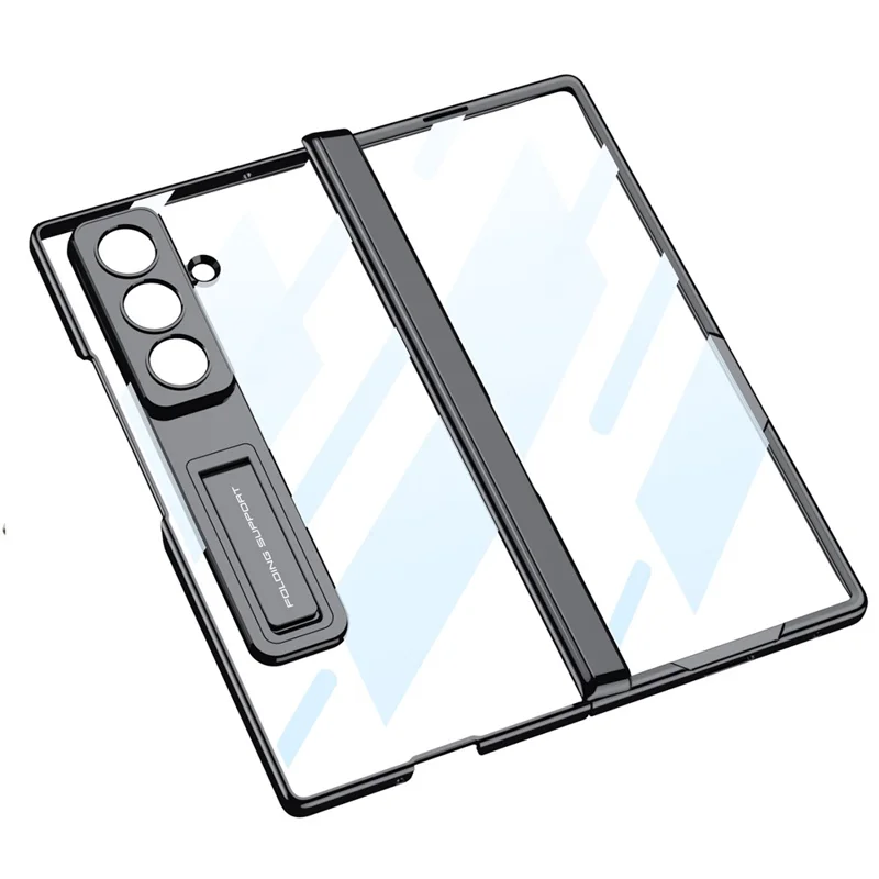 Samsung Galaxy Z Fold 7 - GKK Kickstand With Tempered Glass Silver — estuche (foto 3 de 5)