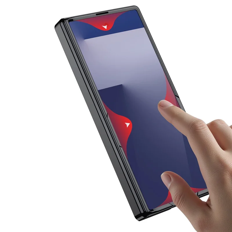 Samsung Galaxy Z Fold 7 - GKK Kickstand With Tempered Glass Silver — estuche (foto 5 de 5)