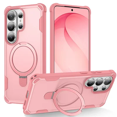 Samsung Galaxy S26 Ultra - Shockproof Kickstand Pink